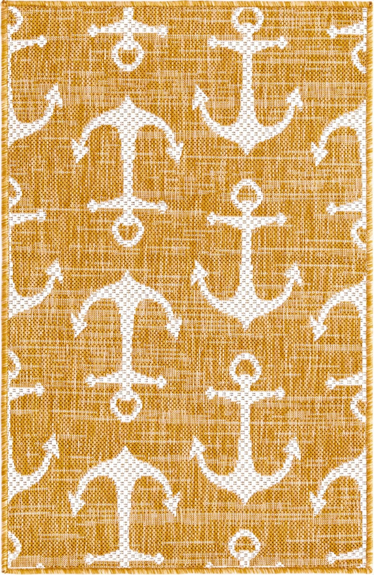  2' x 3'  Washable Coastal Indoor / Outdoor Rug