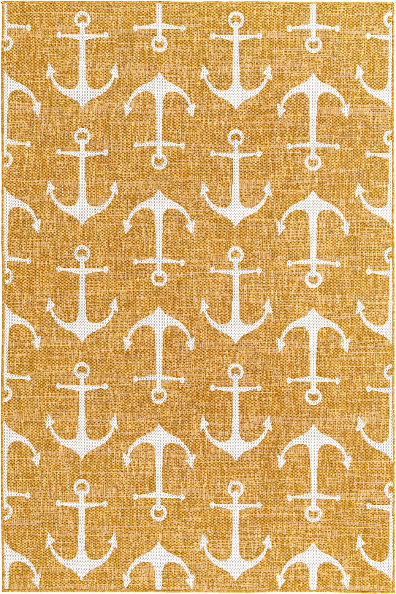  6' x 9'  Washable Coastal Indoor / Outdoor Rug