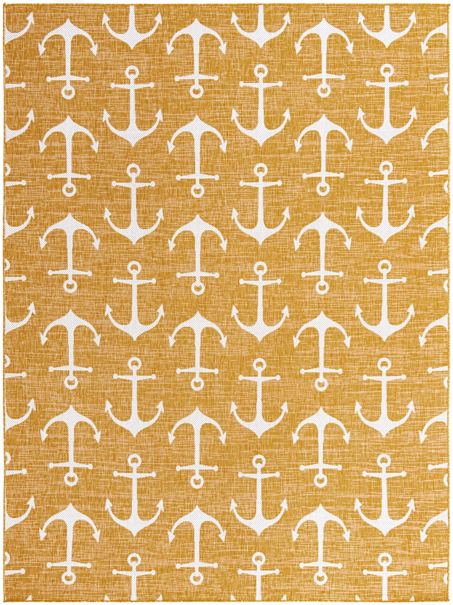  9' x 12'  Washable Coastal Indoor / Outdoor Rug