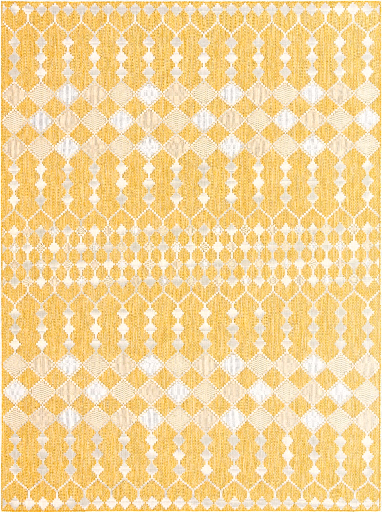  9' x 12'  Washable Lattice Indoor / Outdoor Rug