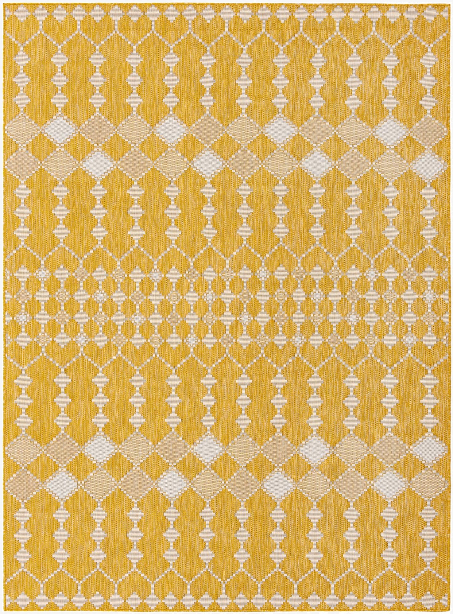  7' 10 x 11'  Washable Lattice Indoor / Outdoor Rug