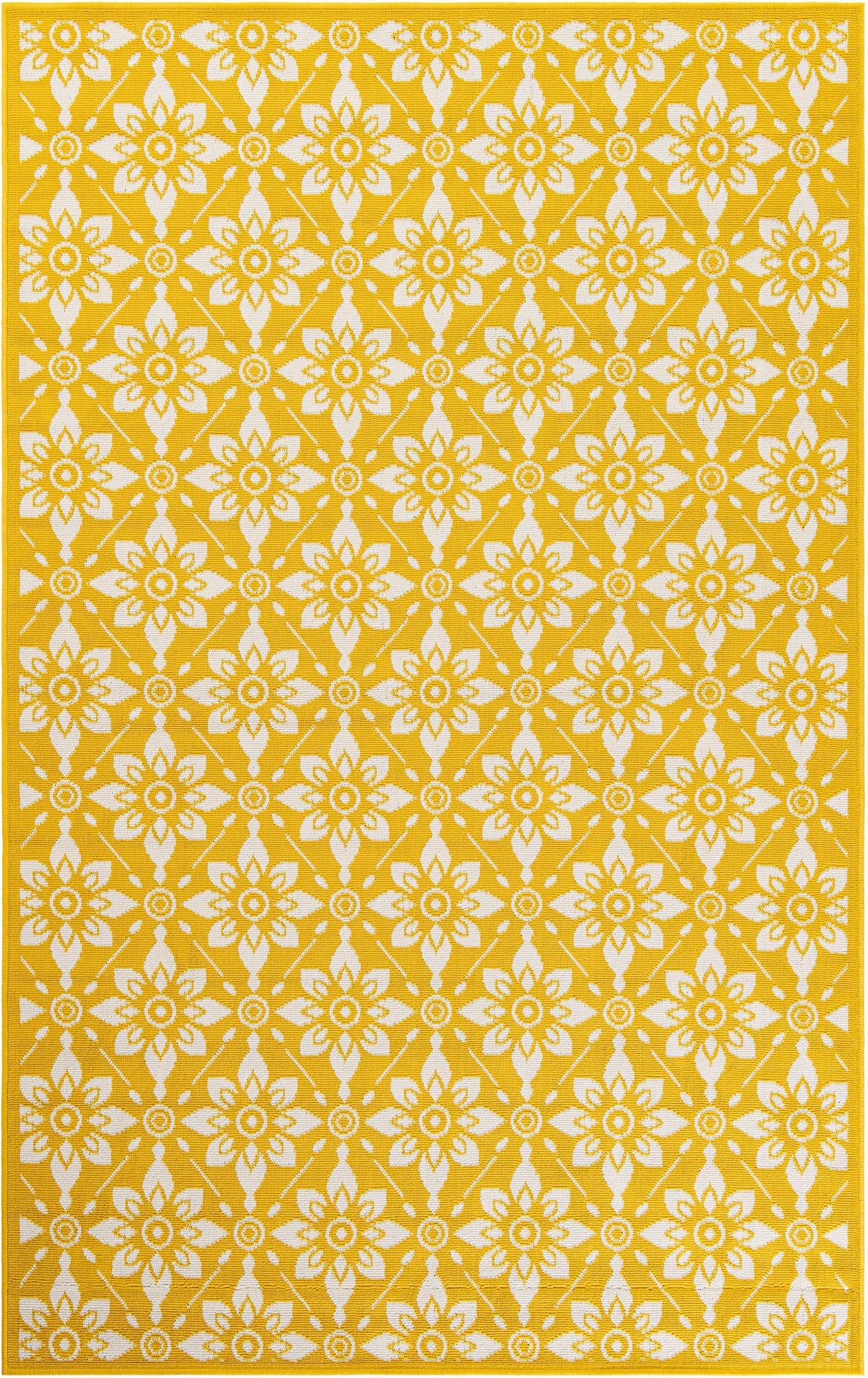  5' x 8'  Washable Lattice Indoor / Outdoor Rug