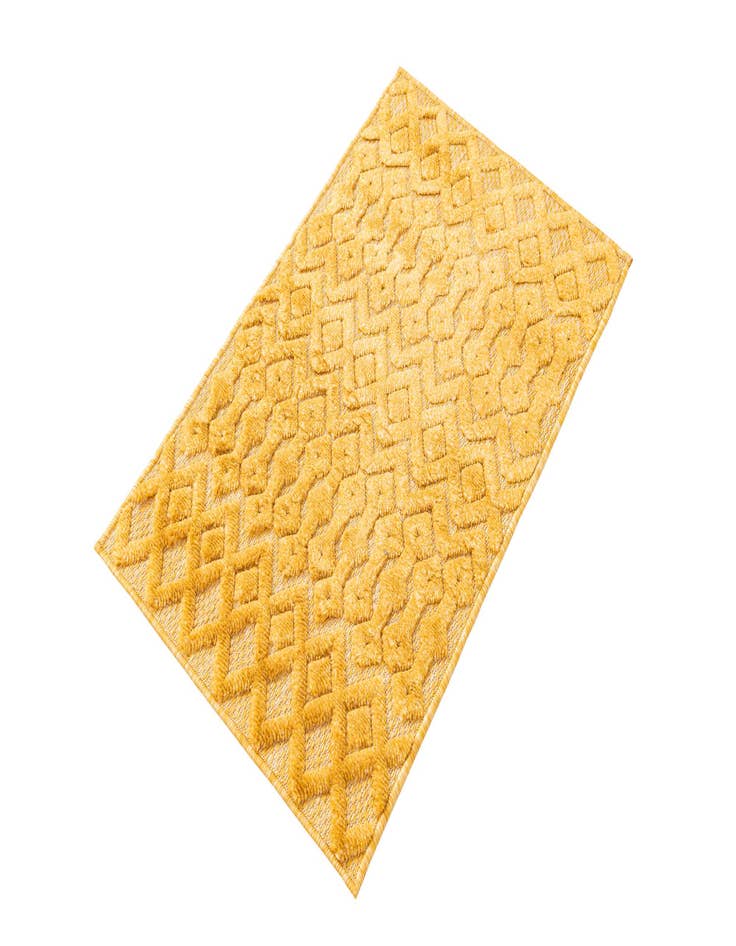 Detail image of  2' x 3'  Washable Trellis Textured Indoor / Outdoor Rug