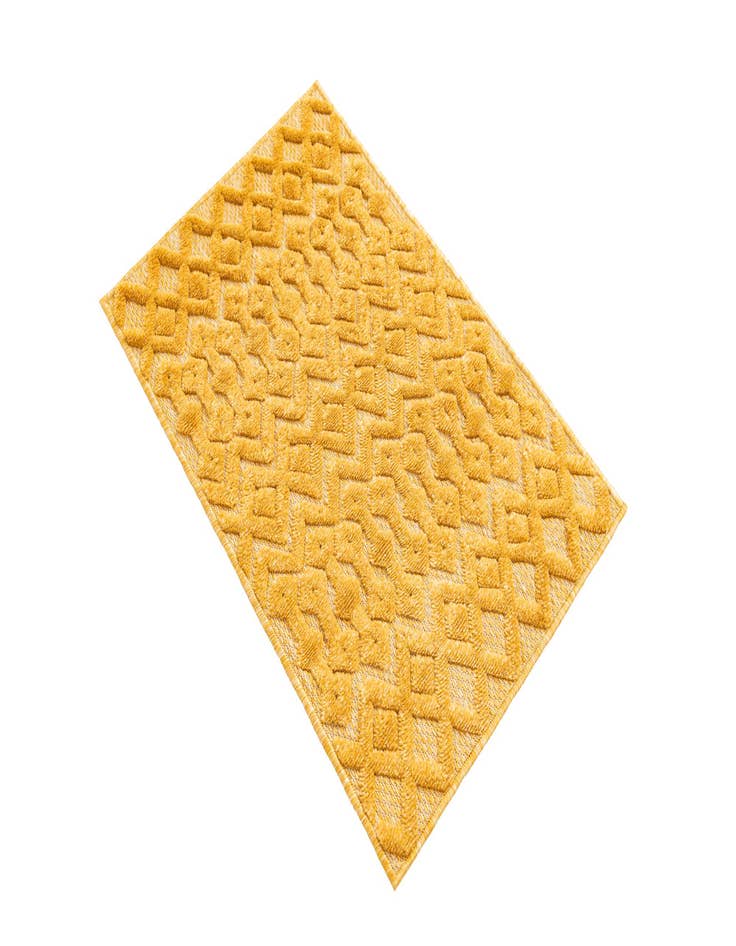 Detail image of  2' x 3'  Washable Trellis Textured Indoor / Outdoor Rug