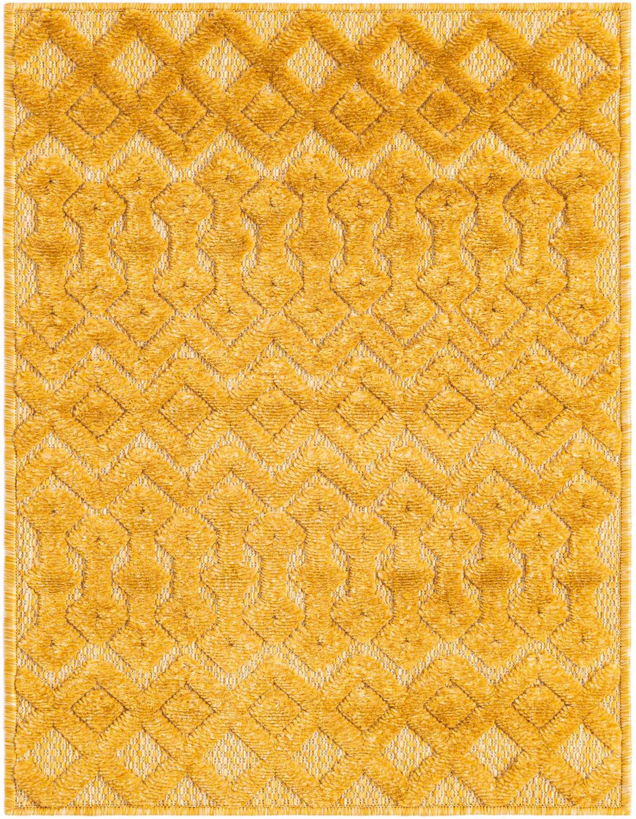 Primary image  2' x 3'  Washable Trellis Textured Indoor / Outdoor Rug