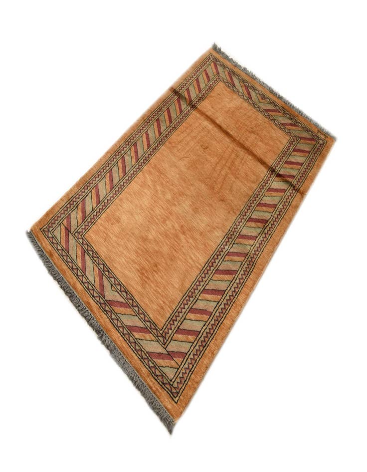 Detail image of  3' 3 x 4' 11  Hand Knotted Peshawar Ziegler Rug