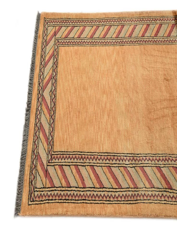 Detail image of  3' 3 x 4' 11  Hand Knotted Peshawar Ziegler Rug