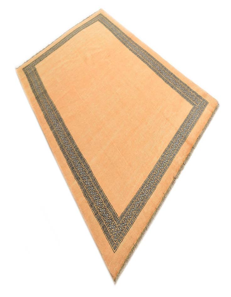 Detail image of  5' 8 x 8'  Hand Knotted Peshawar Ziegler Rug