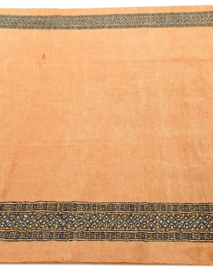 Detail image of  5' 8 x 8'  Hand Knotted Peshawar Ziegler Rug