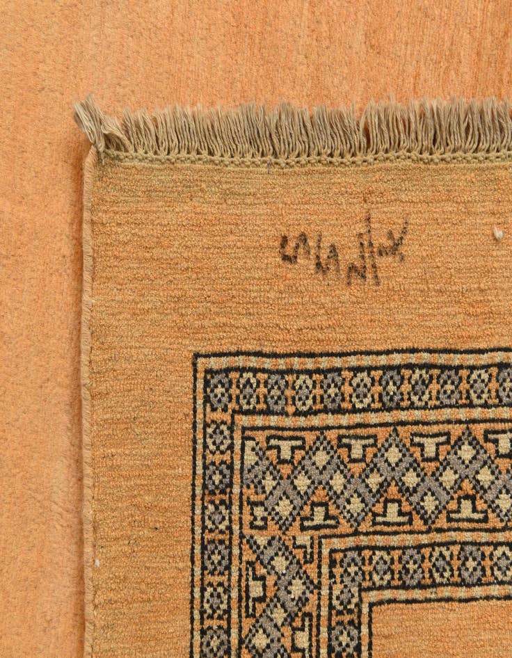 Detail image of  5' 8 x 8'  Hand Knotted Peshawar Ziegler Rug