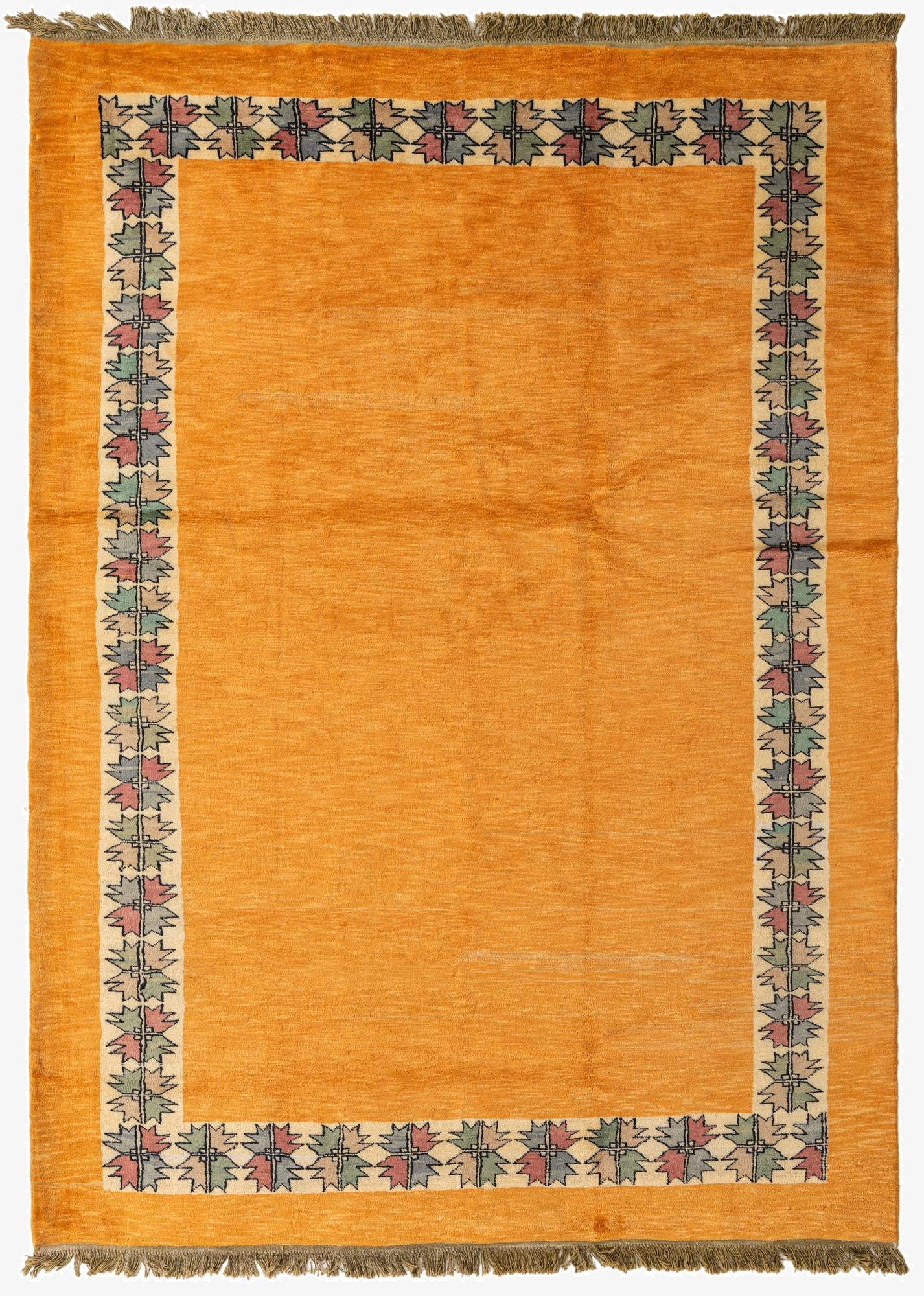  5' 9 x 8' 1  Hand Knotted Peshawar Ziegler Rug