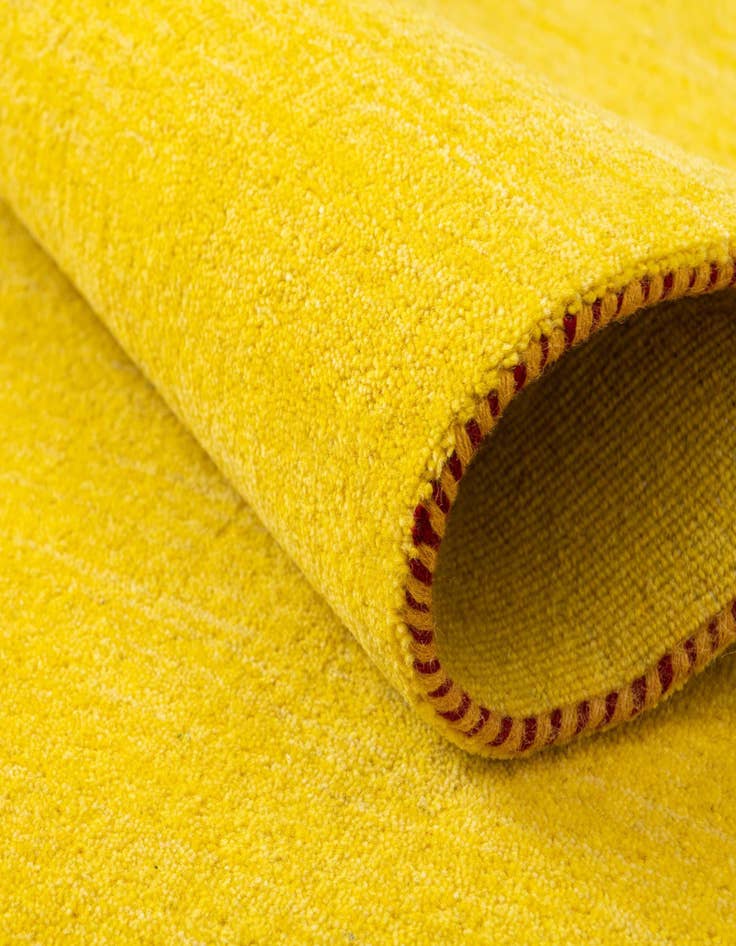 Detail image of  9' 10 x 13' 1  Hand Knotted Solid Gabbeh Wool Rug