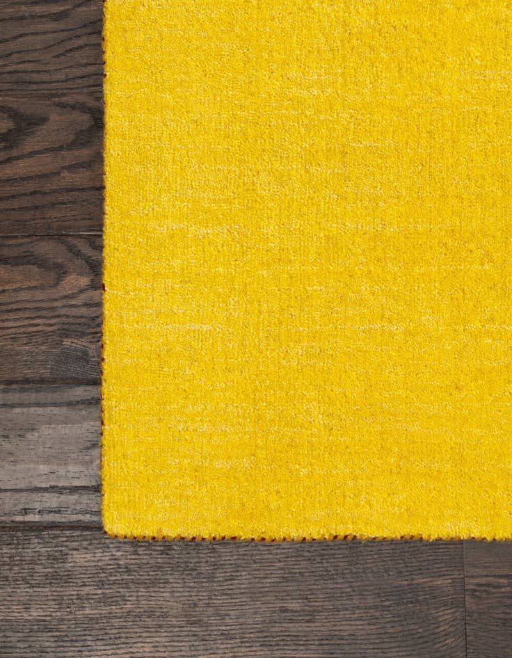 Detail image of  9' 10 x 13' 1  Hand Knotted Solid Gabbeh Wool Rug