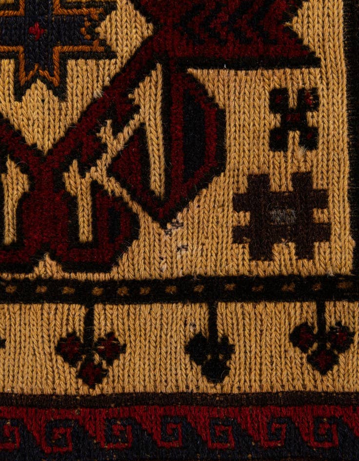 Detail image of  6' 9 x 9' 3 Sumak Wool Rug