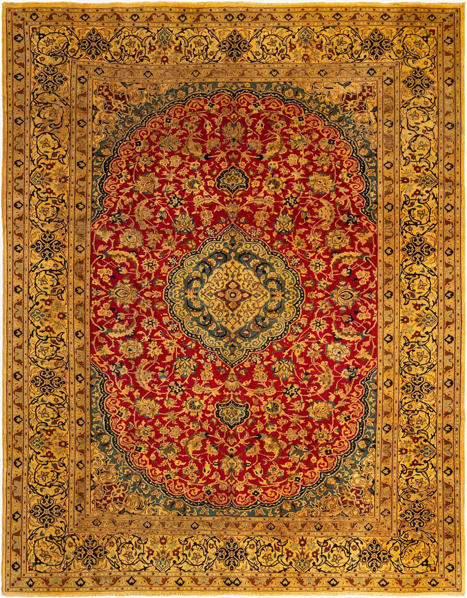  9' 10 x 12' 6 Tabas Wool Rug