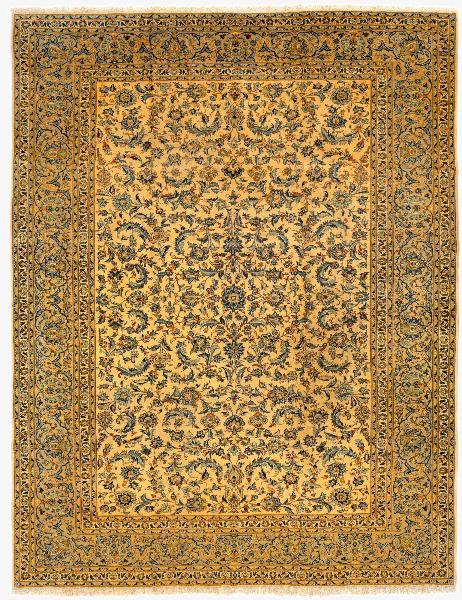  9' 11 x 13' 1  Hand Knotted Tabriz Persian Wool Rug