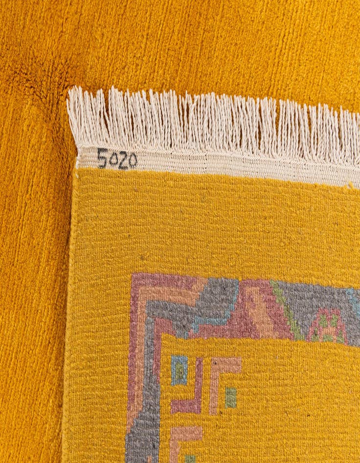 Detail image of  5' 8 x 7' 10  Hand Knotted Tibet Wool Rug