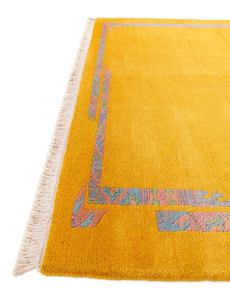 Detail image of  5' 8 x 7' 10  Hand Knotted Tibet Wool Rug