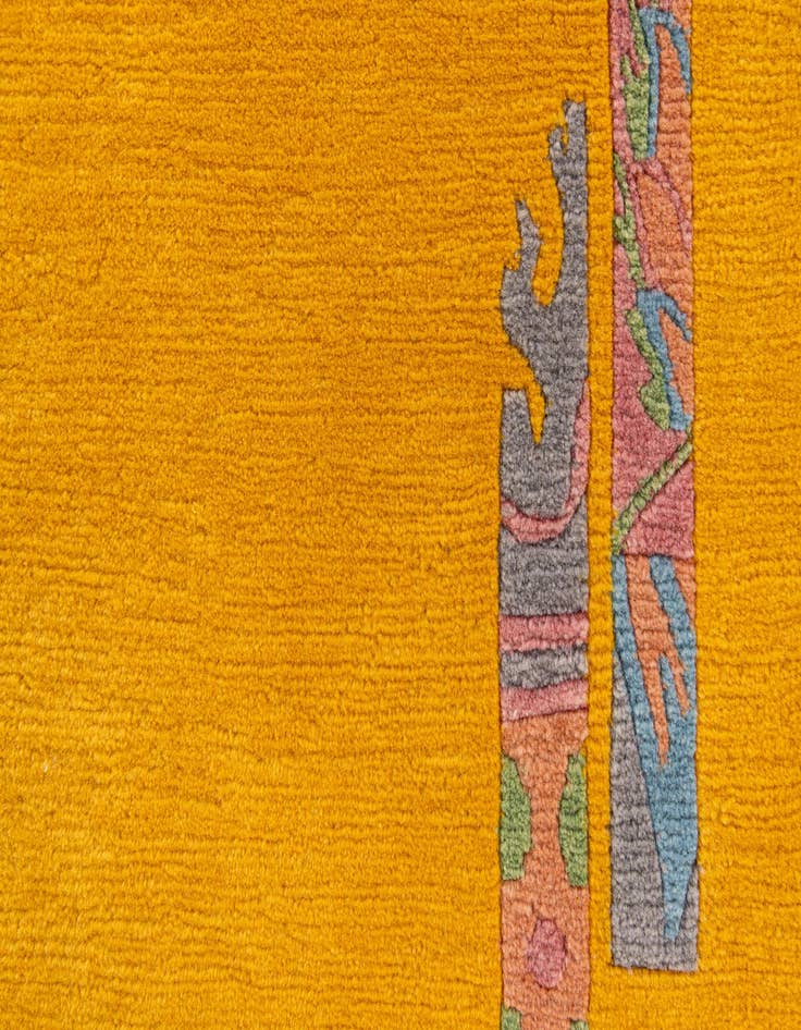 Detail image of  5' 8 x 7' 10  Hand Knotted Tibet Wool Rug