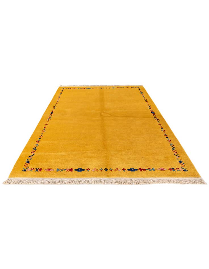 Detail image of  5' 8 x 8' 2  Hand Knotted Tibet Wool Rug