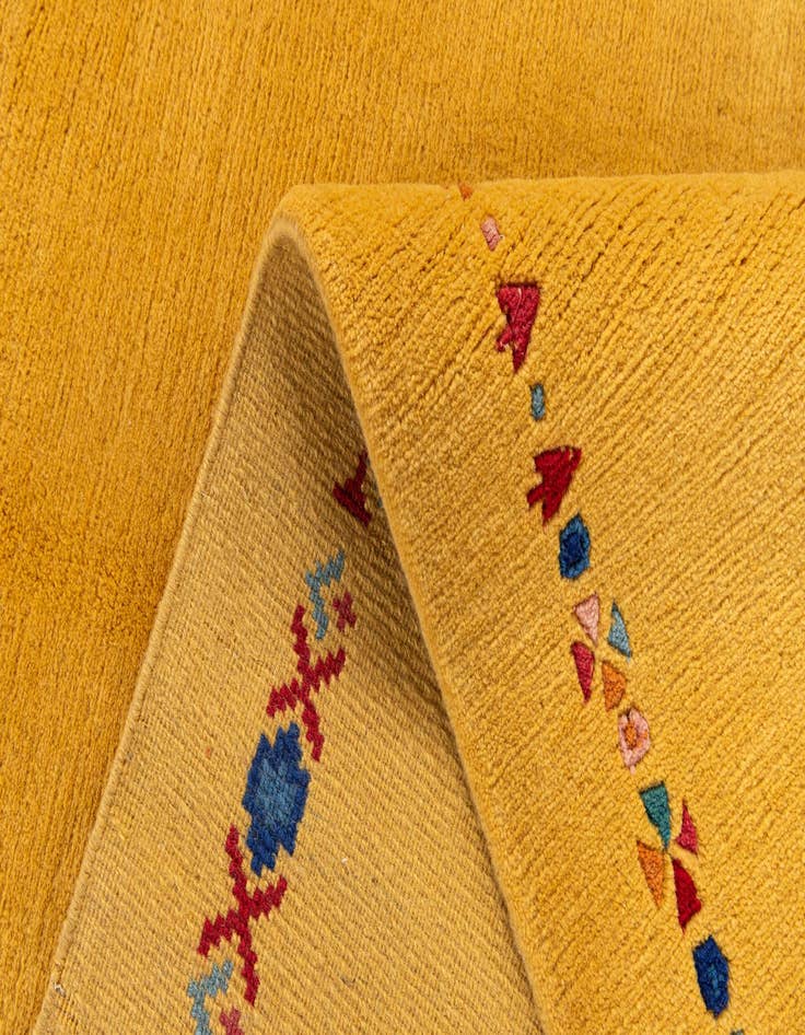 Detail image of  5' 8 x 8' 2  Hand Knotted Tibet Wool Rug