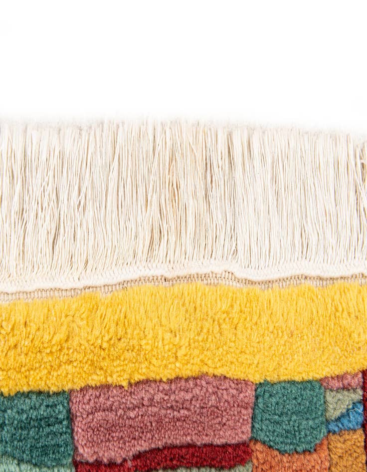 Detail image of  3' 1 x 4' 8  Hand Knotted Tibet Wool Rug