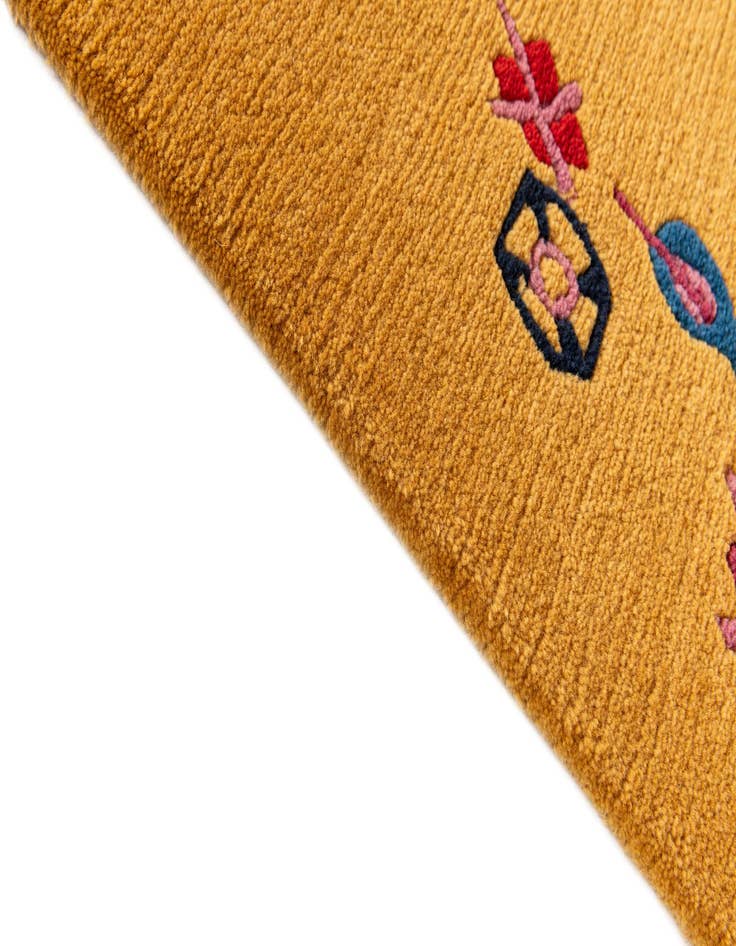 Detail image of  5' 8 x 8' 4  Hand Knotted Tibet Wool Rug