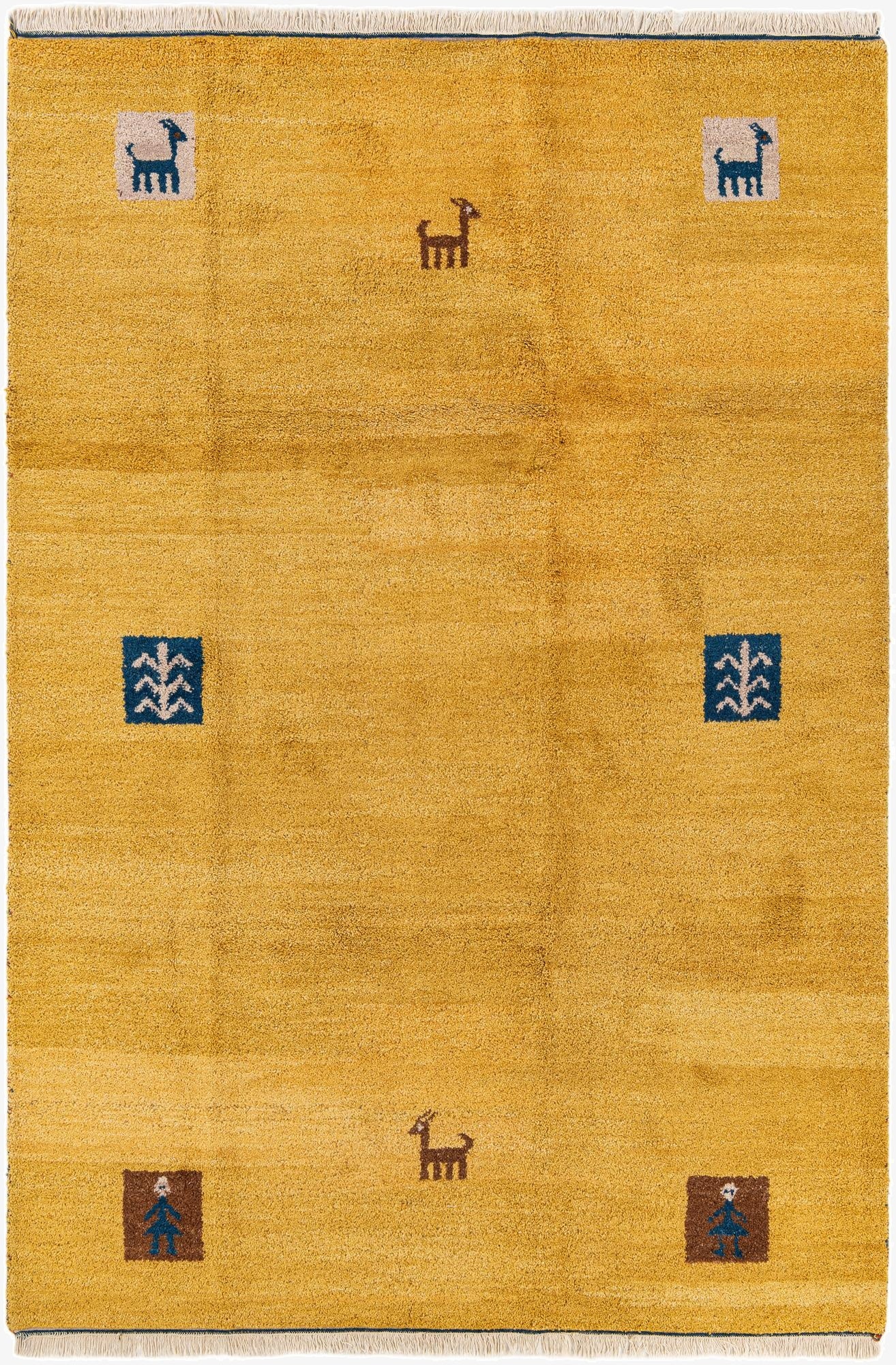  6' 7 x 9' 10  Hand Knotted Tibet Wool Rug