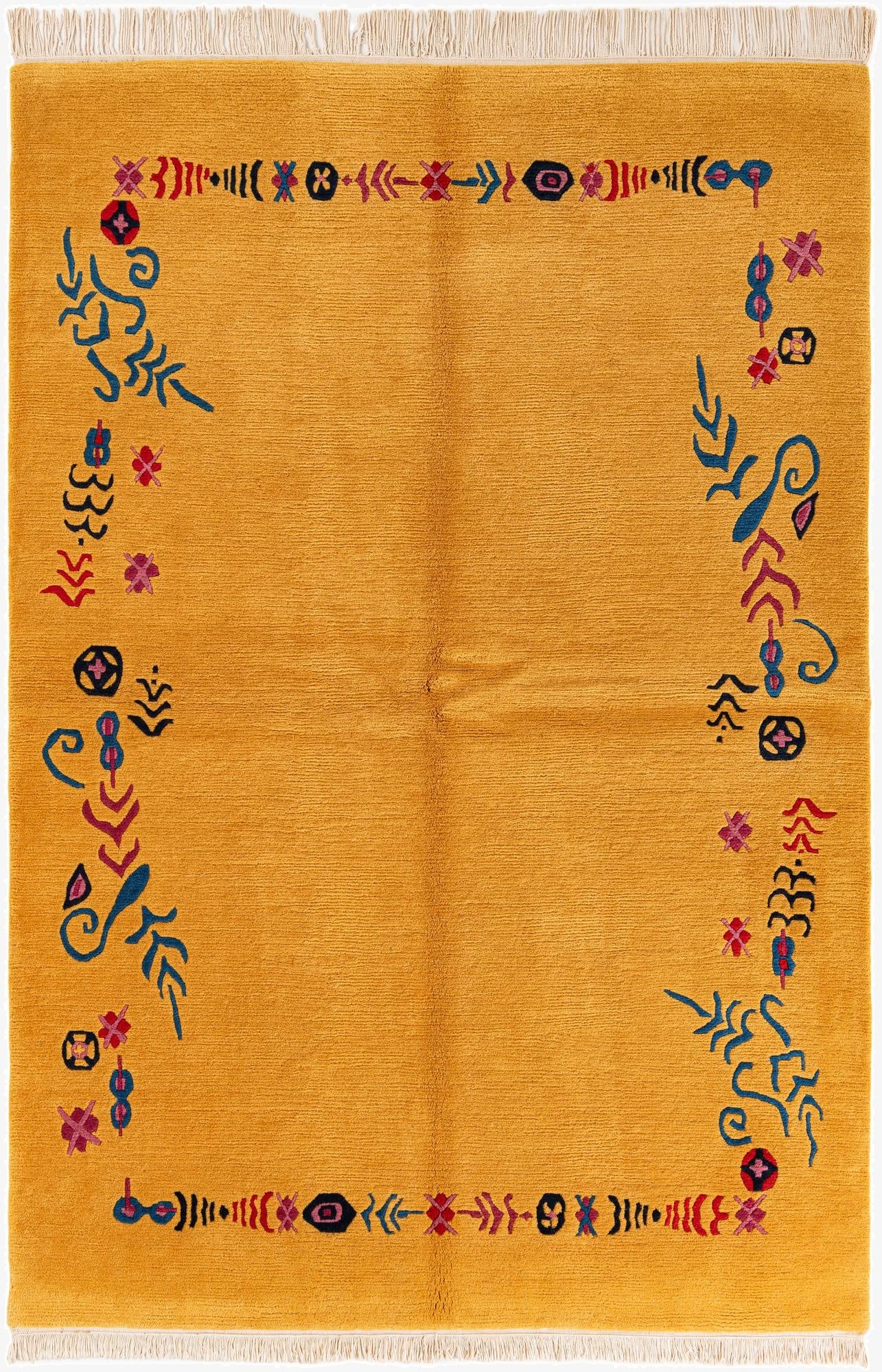  5' 8 x 8' 4  Hand Knotted Tibet Wool Rug