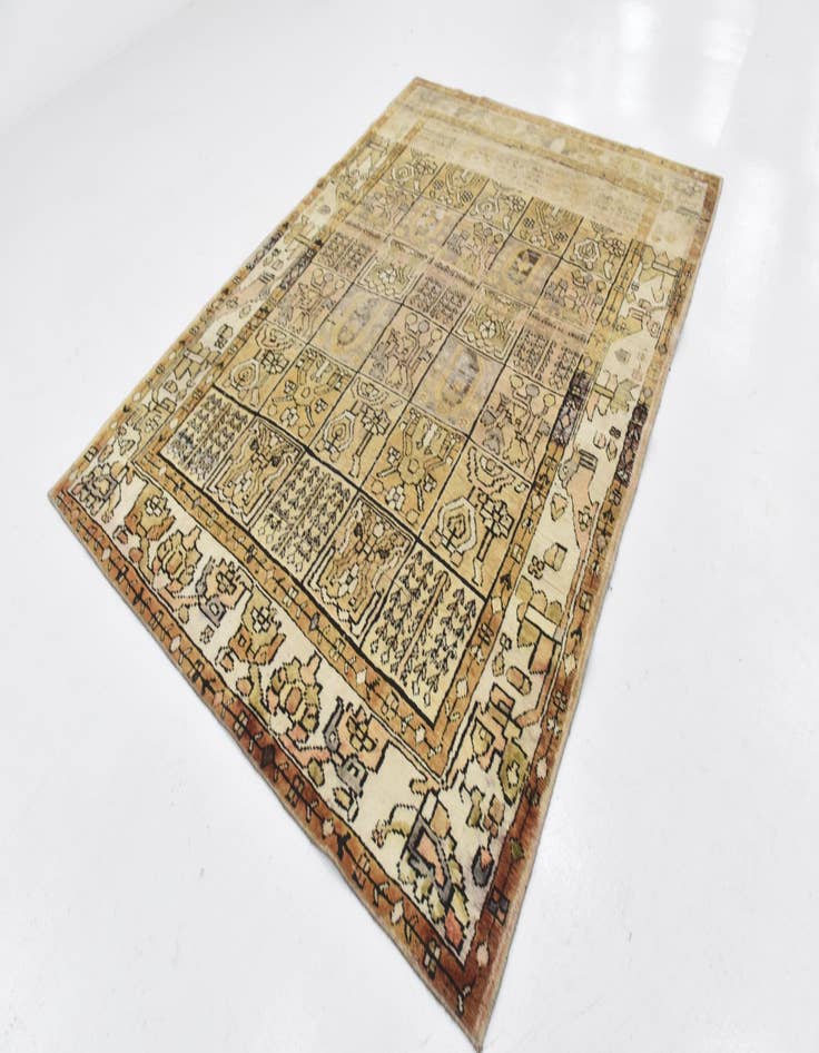 Detail image of  7' x 9' 5  Hand Knotted Ultra Vintage Persian Wool Rug