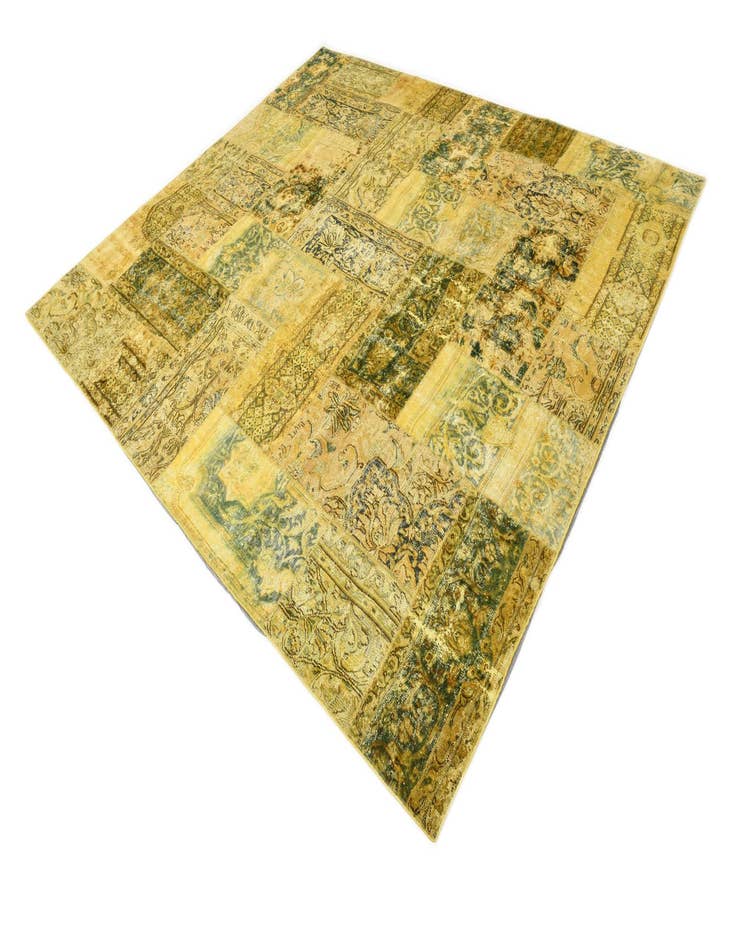 Detail image of  9' 2 x 10' 8  Hand Knotted Ultra Vintage Persian Wool Rug