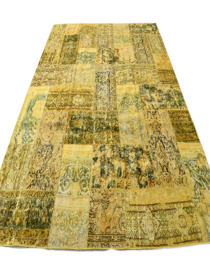 Detail image of  9' 2 x 10' 8  Hand Knotted Ultra Vintage Persian Wool Rug