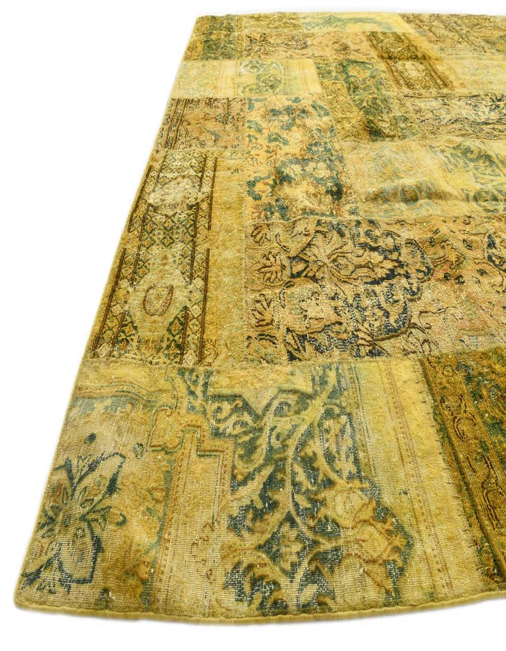 Detail image of  9' 2 x 10' 8  Hand Knotted Ultra Vintage Persian Wool Rug