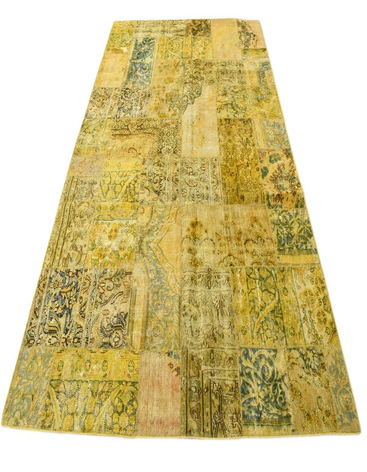 Detail image of  6' 8 x 10' 1  Hand Knotted Ultra Vintage Persian Wool Rug