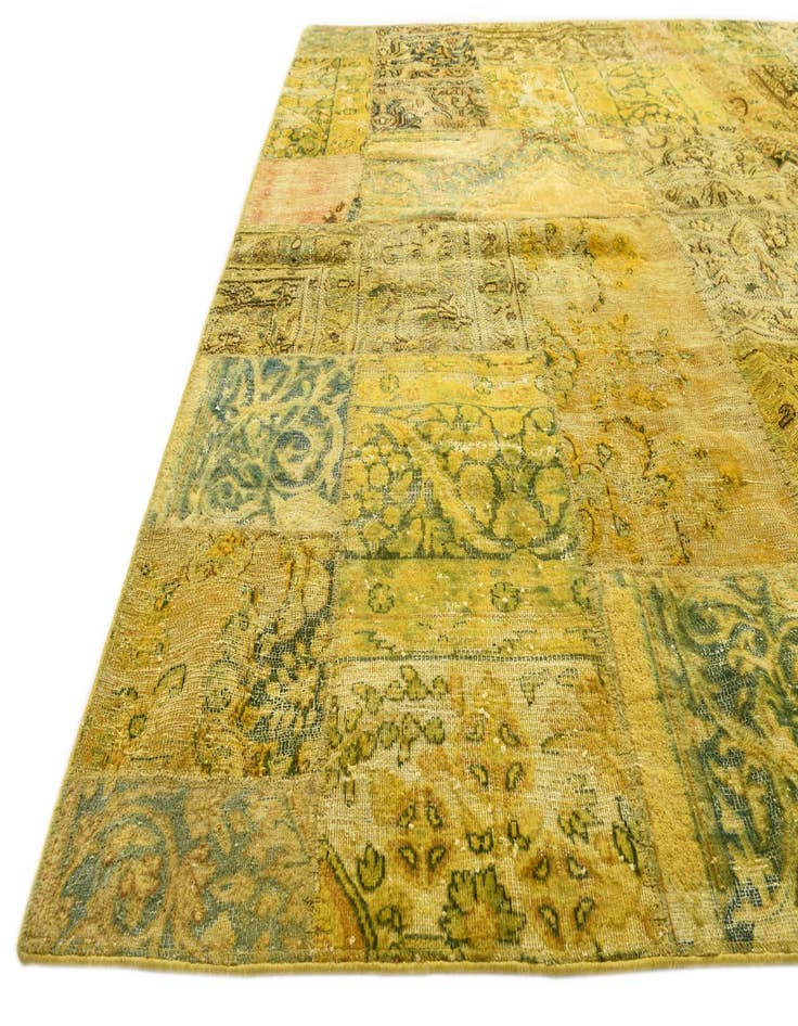 Detail image of  6' 8 x 10' 1  Hand Knotted Ultra Vintage Persian Wool Rug