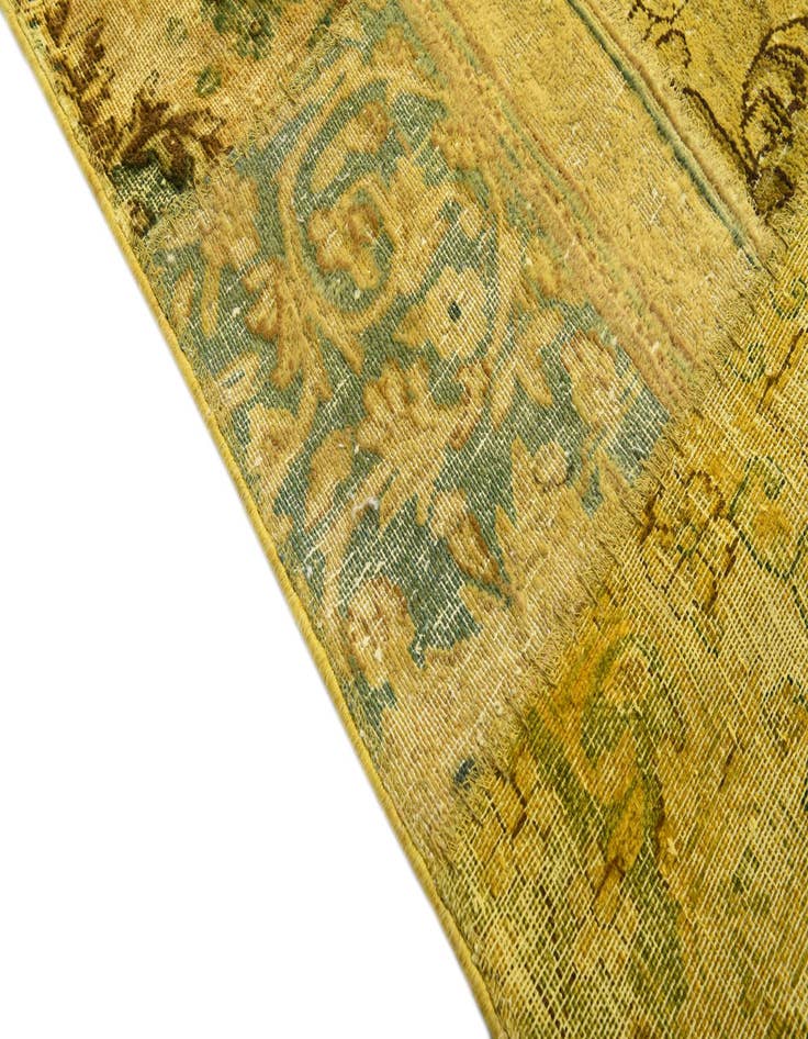 Detail image of  6' 8 x 10' 1  Hand Knotted Ultra Vintage Persian Wool Rug