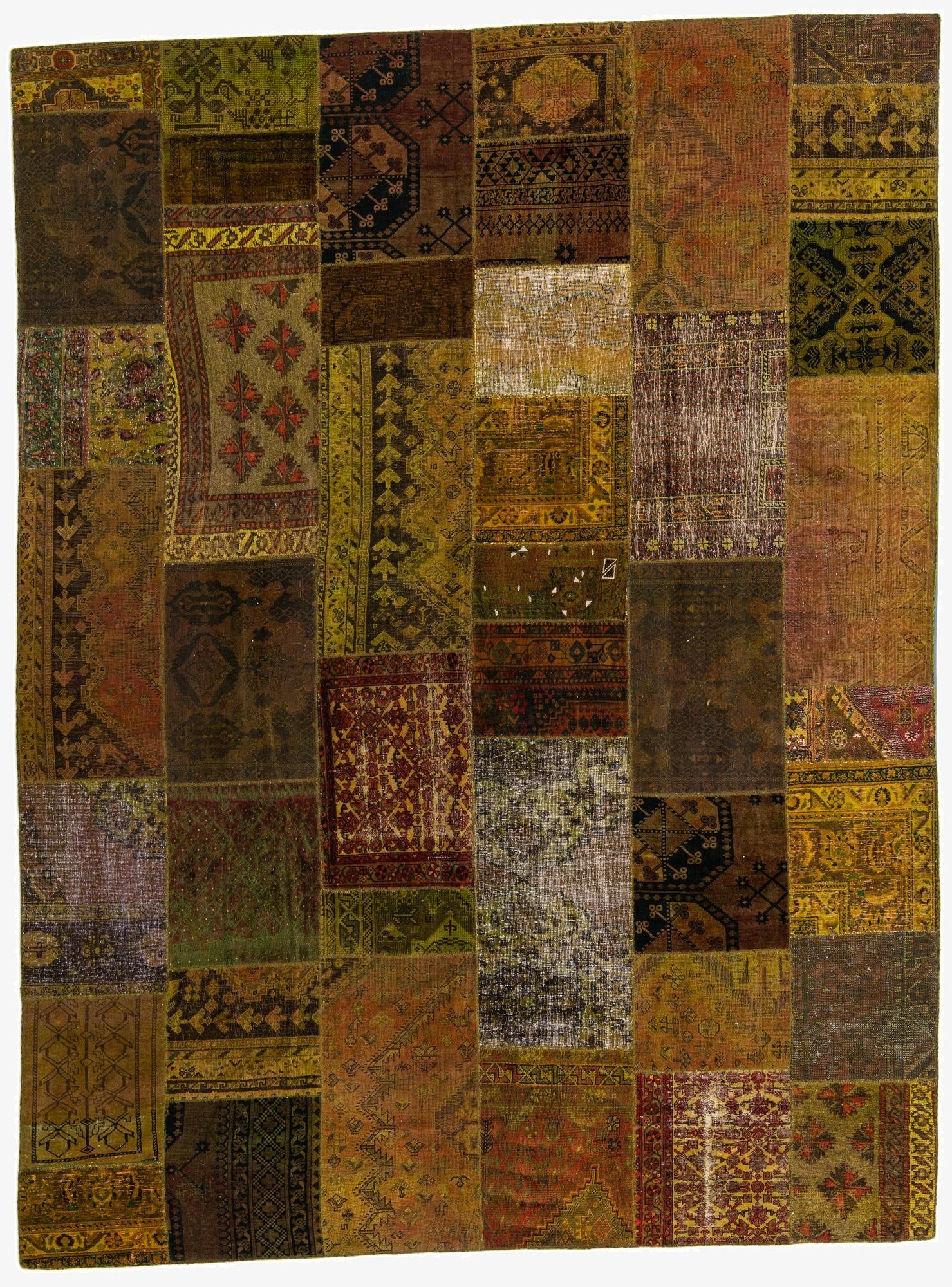  9' 11 x 13' 2  Hand Knotted Ultra Vintage Persian Wool Rug