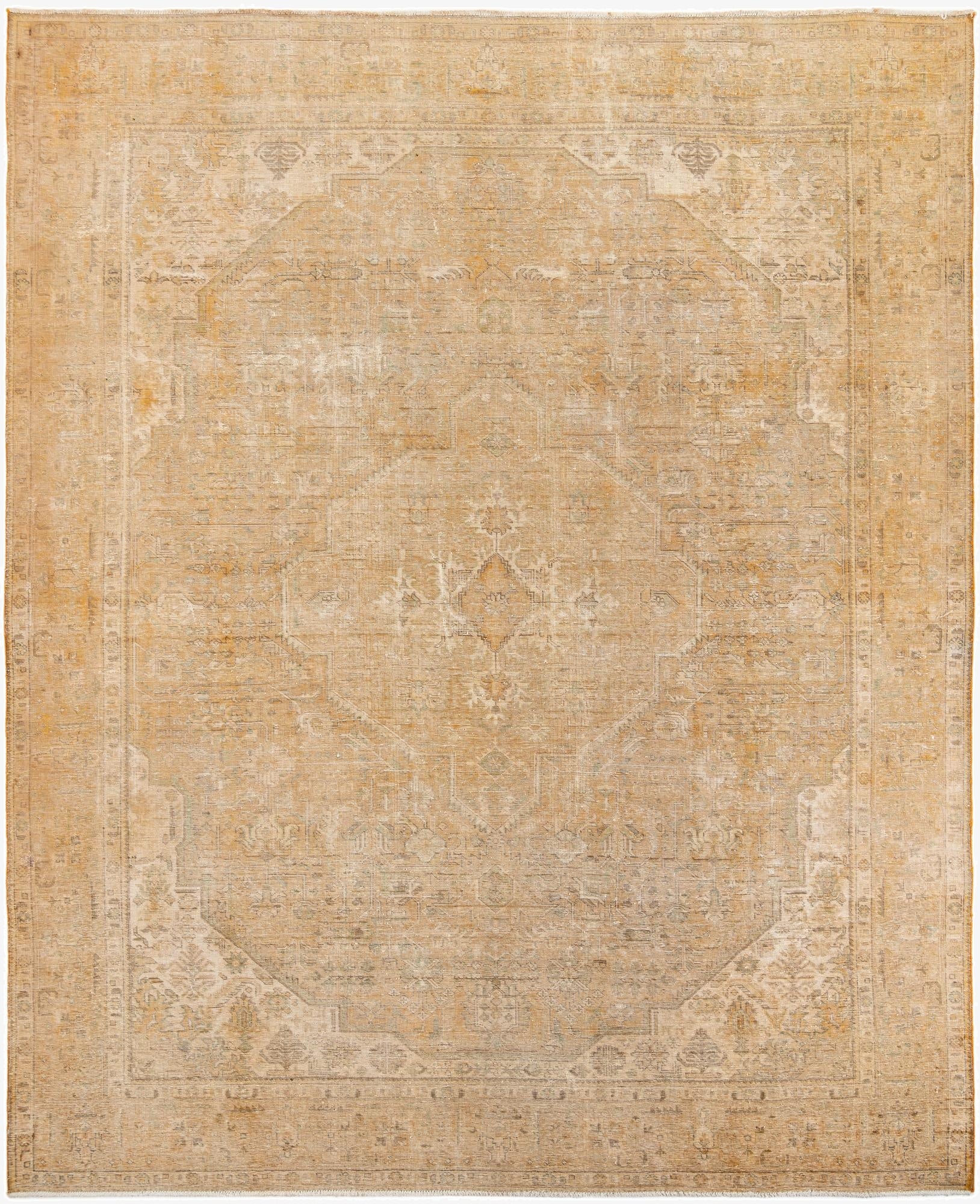  10' x 12' 2  Hand Knotted Ultra Vintage Persian Wool Rug