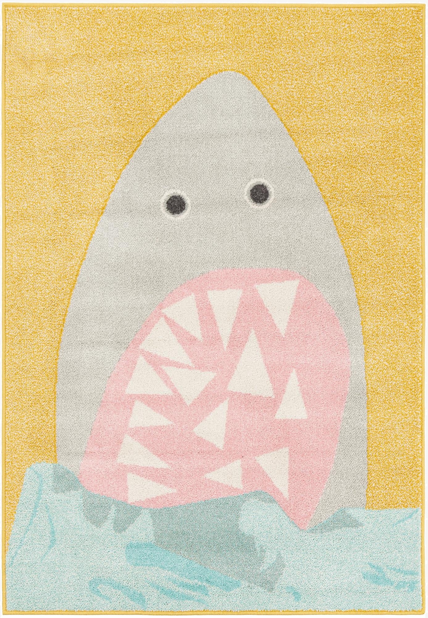  4' 1 x 6' 1 Shark Whimsy Kids Rug