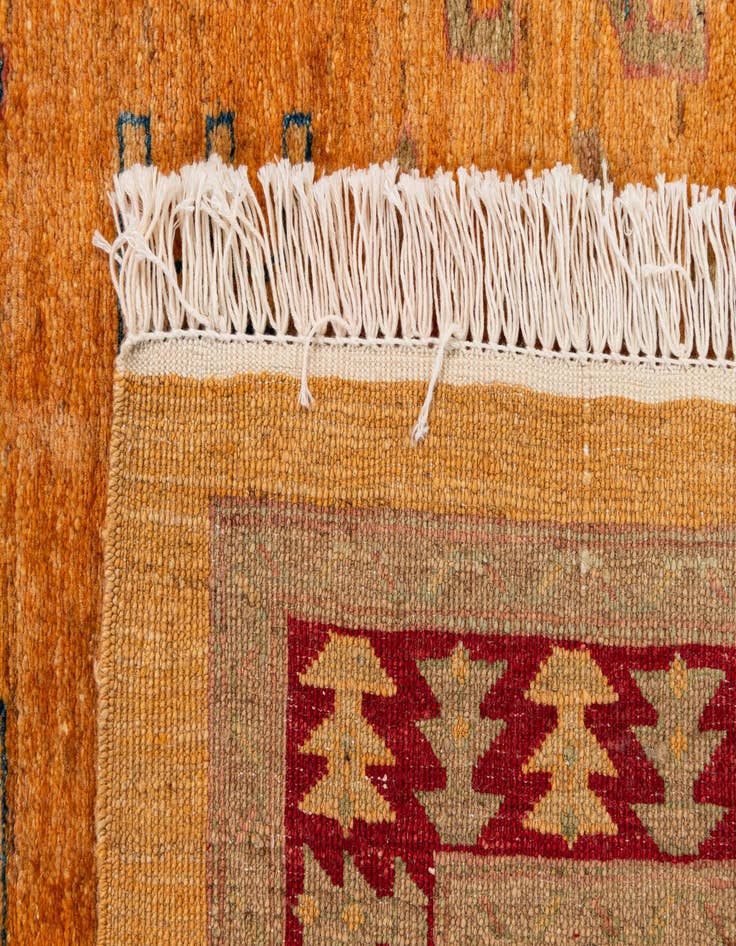 Detail image of  3' 5 x 4' 10  Hand Knotted Ziegler Wool Rug