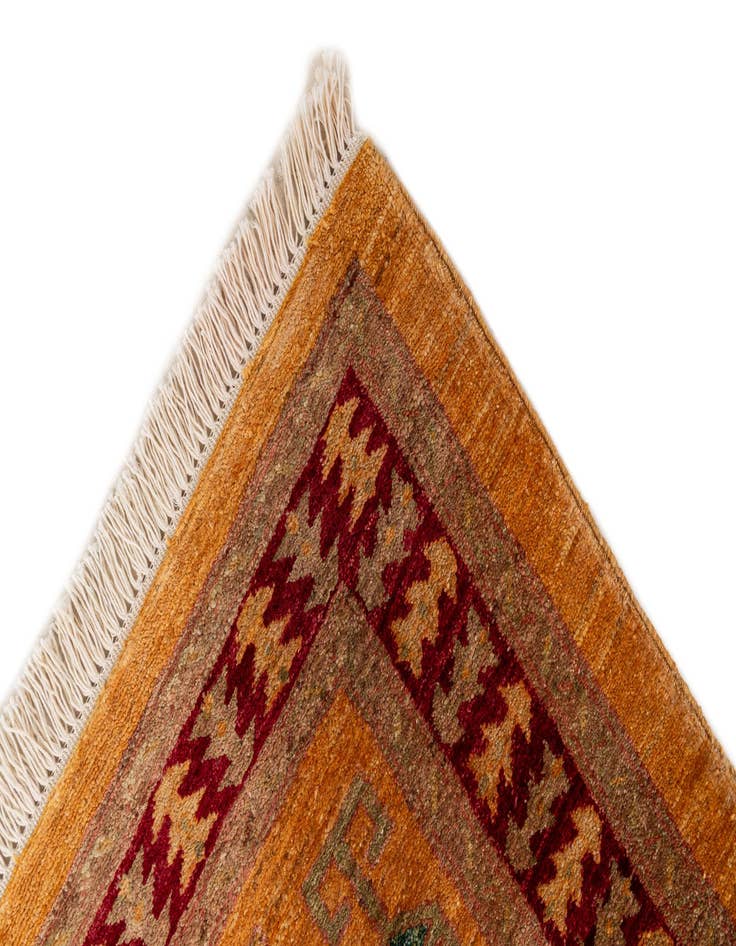 Detail image of  3' 5 x 4' 10  Hand Knotted Ziegler Wool Rug