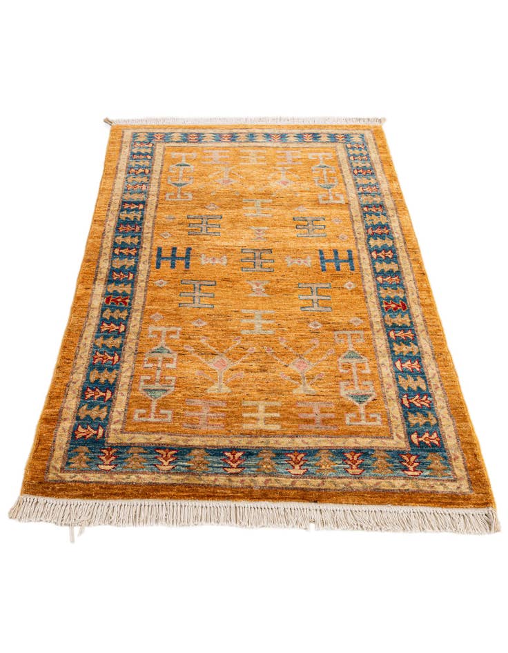 Detail image of  3' 2 x 5' 7  Hand Knotted Ziegler Wool Rug