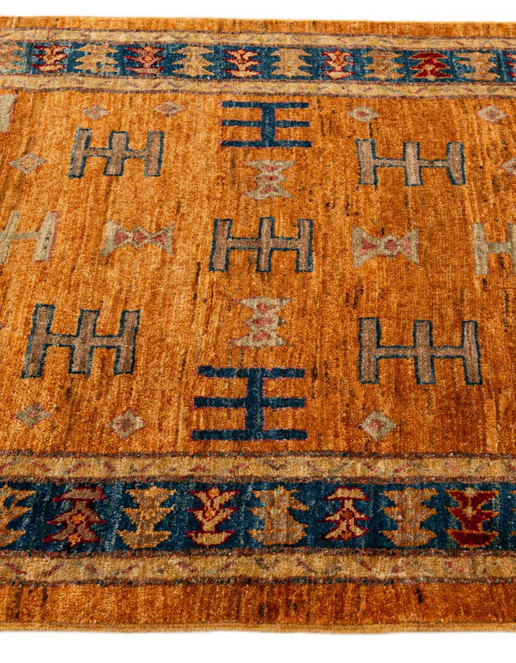 Detail image of  3' 2 x 5' 7  Hand Knotted Ziegler Wool Rug