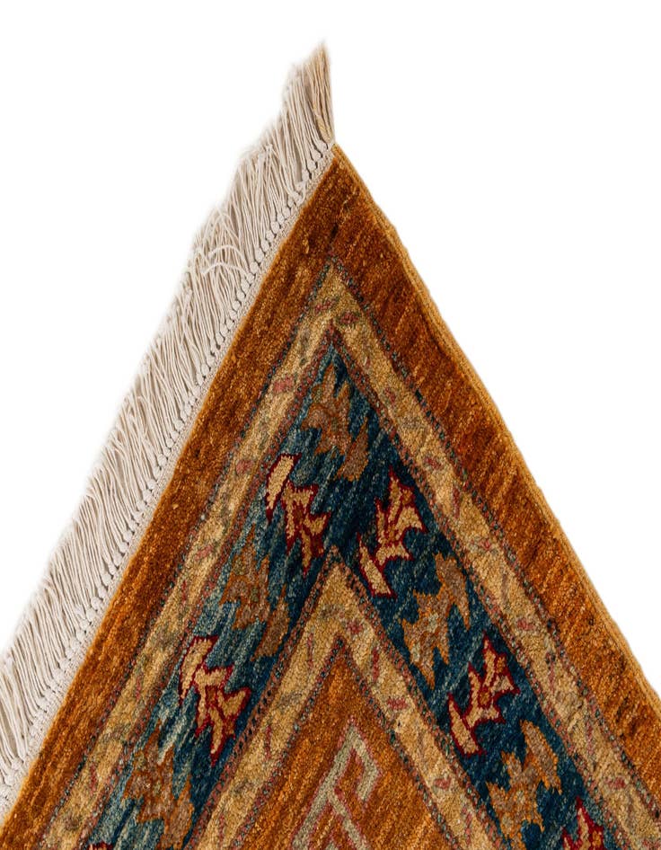 Detail image of  3' 2 x 5' 7  Hand Knotted Ziegler Wool Rug