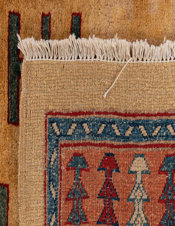 Detail image of  3' 5 x 5' 6  Hand Knotted Ziegler Wool Rug