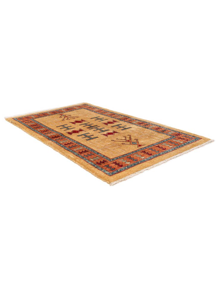 Detail image of  3' 5 x 5' 6  Hand Knotted Ziegler Wool Rug