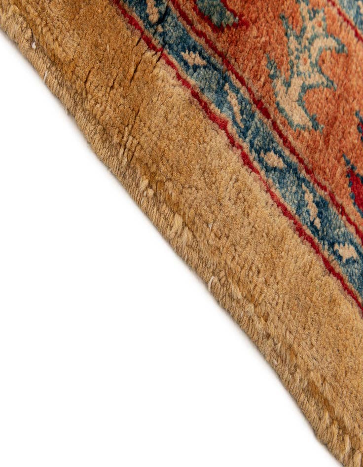 Detail image of  3' 5 x 5' 6  Hand Knotted Ziegler Wool Rug