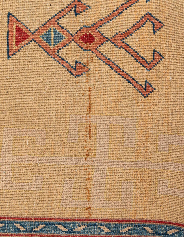 Detail image of  3' 5 x 5' 6  Hand Knotted Ziegler Wool Rug