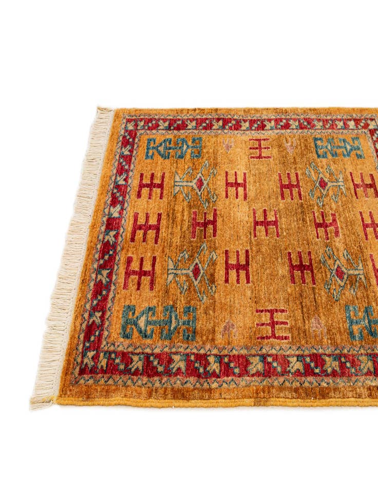 Detail image of  2' 5 x 3'  Hand Knotted Ziegler Wool Rug