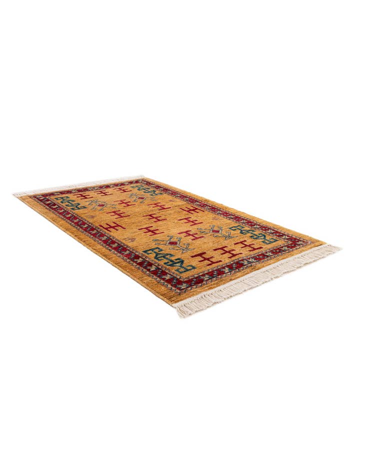 Detail image of  2' 8 x 4' 2  Hand Knotted Ziegler Wool Rug